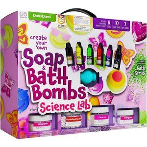 Soap & Bath Bomb Making Kit for Kids, 3-in-1 Spa Science Kit, Craft Gifts